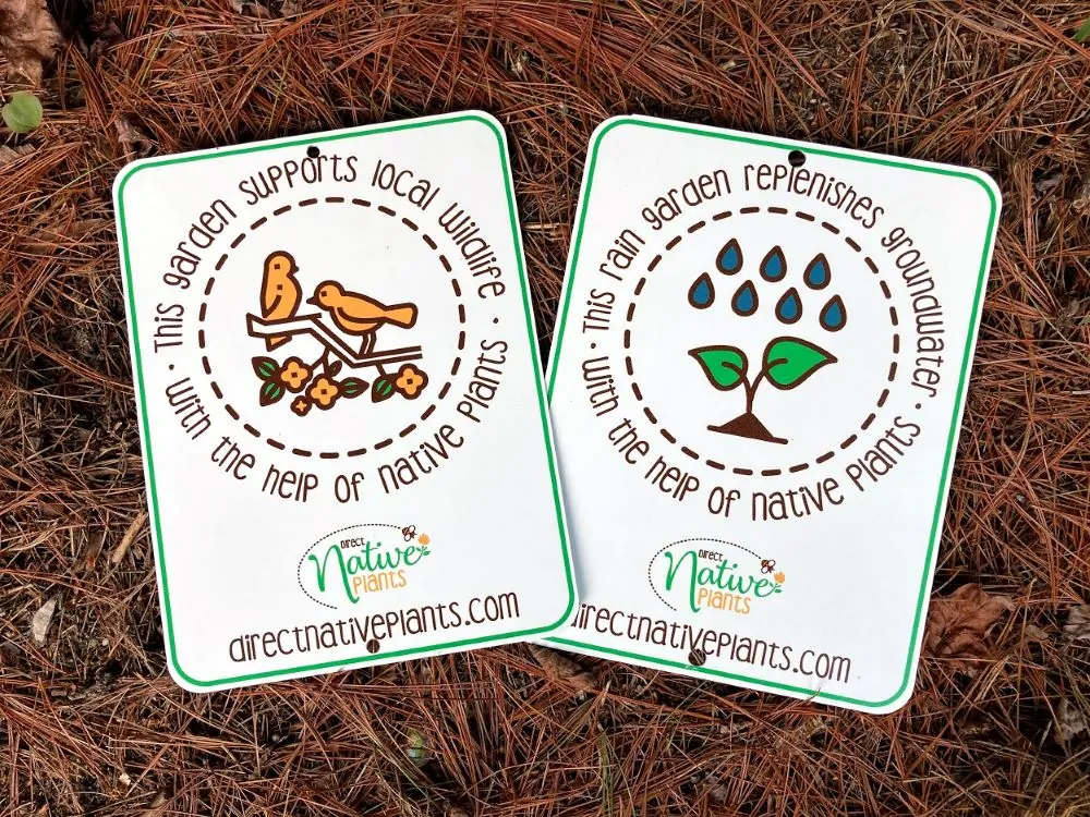 Wildlife and Rain Garden Signs