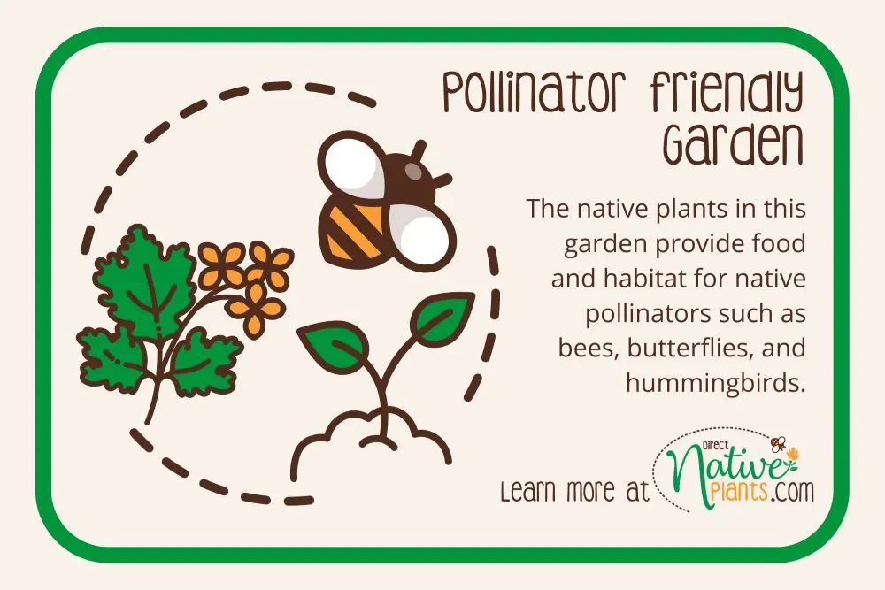 Large Pollinator Garden Sign